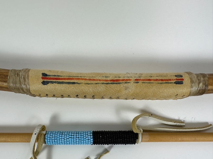 Native American Bow with Collection of (5) Beaded Arrows [Photo 9]