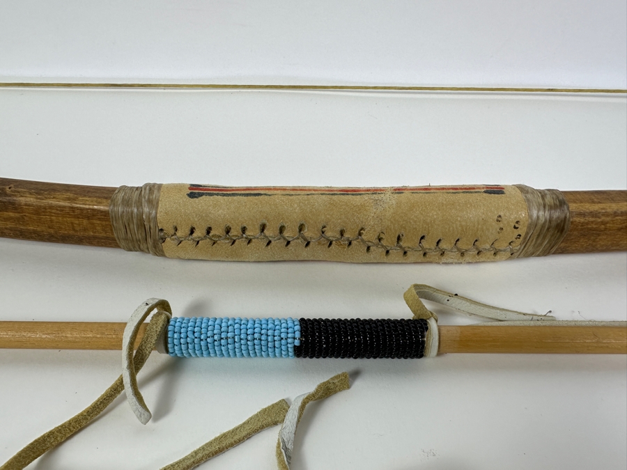 Native American Bow with Collection of (5) Beaded Arrows [Photo 10]