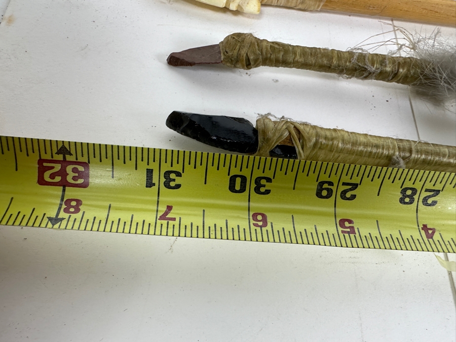 Native American Bow with Collection of (5) Beaded Arrows [Photo 12]