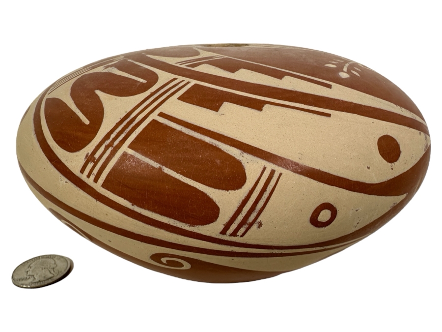 Jemez Pueblo Indian Pottery by G. Sandia 3.5'H x 6.5'W [Photo 1]