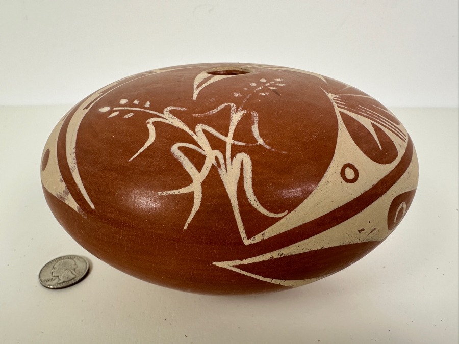 Jemez Pueblo Indian Pottery by G. Sandia 3.5'H x 6.5'W [Photo 2]