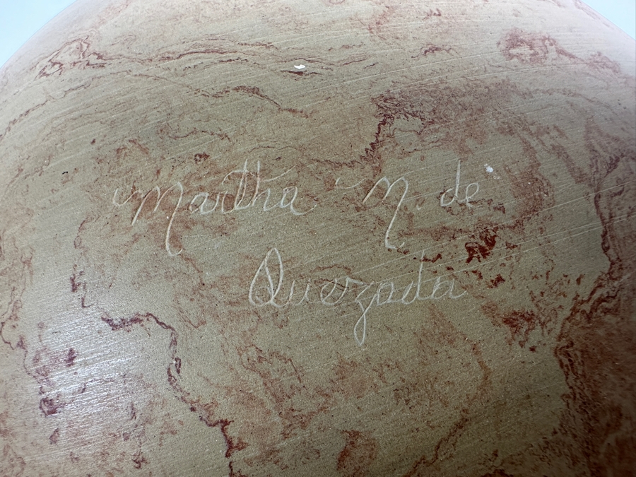 Just Added - Martha M De Quezada Mata Ortiz Turtle Effigy Pottery 8W X 7.5H [Photo 10]