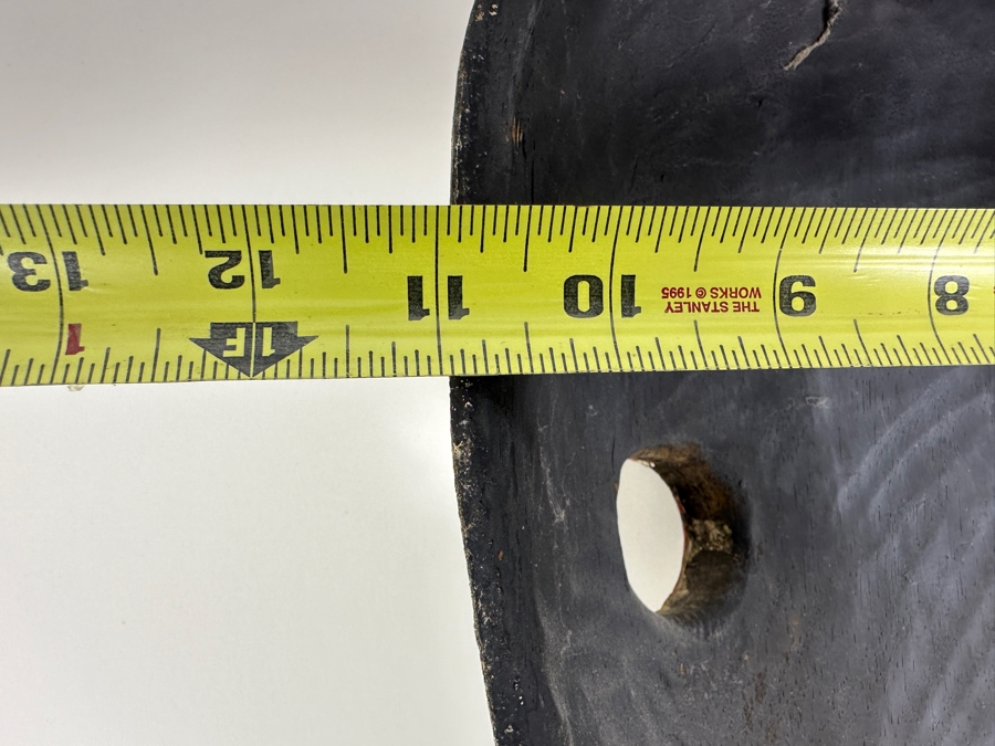 Just Added - Old Hand Carved Wooden Polychrome Indonesian Mask With Monkey On Top 11W X 20L X 5D [Photo 8]