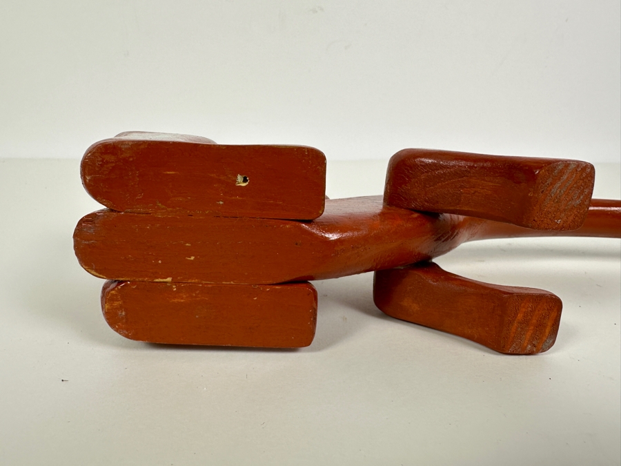 Just Added - Carved Hand Painted Wooden Dragon Figurine 14L X 3.5H [Photo 5]