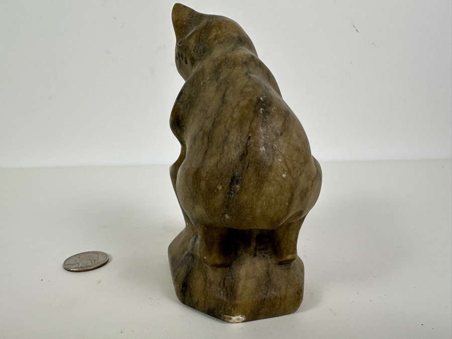 Vintage Soapstone Bear Carving 5'H  [Photo 6]