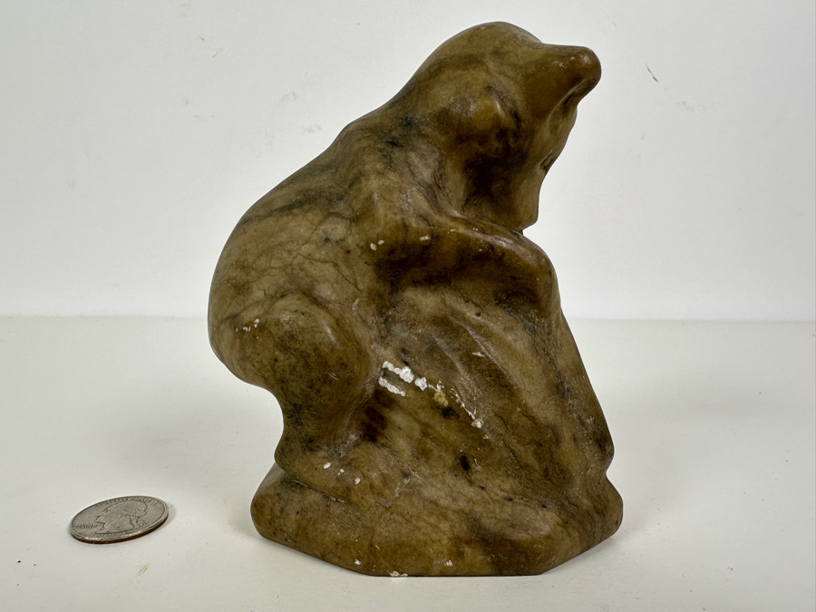 Vintage Soapstone Bear Carving 5'H  [Photo 5]