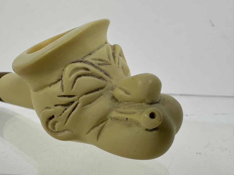 Vintage Popeye The Sailor Man Carved Meerschaum Smoking Pipe 6.25' [Photo 4]