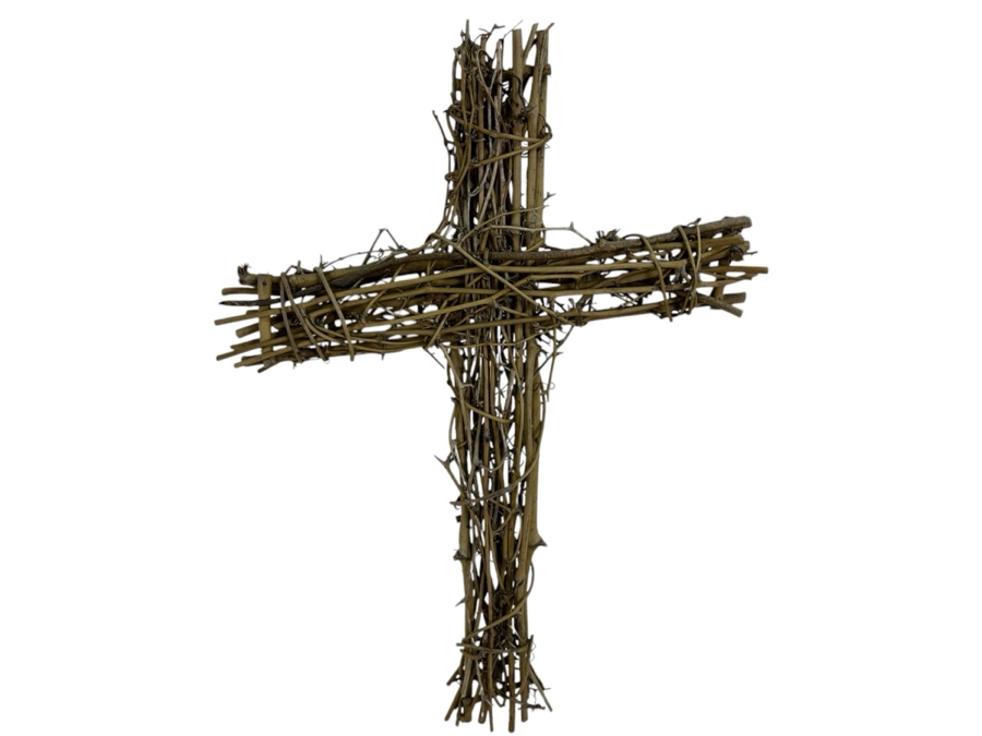 Woven Handmade Twig Cross 25' [Photo 1]