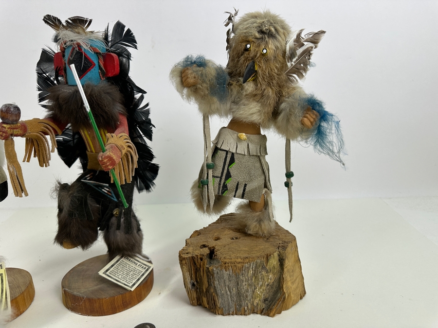 Lot of (4) Kachina Dolls Including 'Rainbow', 'Chasing Star' and 'Hoop Dancer' 12'H [Photo 11]
