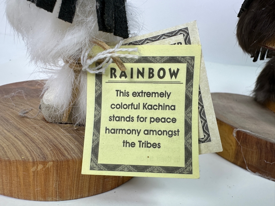 Lot of (4) Kachina Dolls Including 'Rainbow', 'Chasing Star' and 'Hoop Dancer' 12'H [Photo 4]