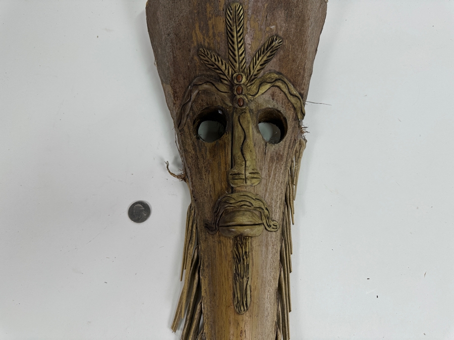Just Added - Carved Palm Tree Branch From Chile 21L [Photo 3]
