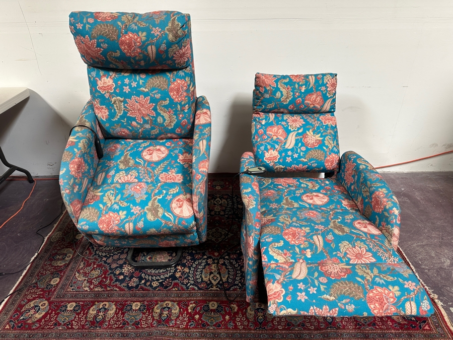 Just Added - Pair Of Electric Lift Armchairs By Hulala Home 26W X 29D X 39H [Photo 4]