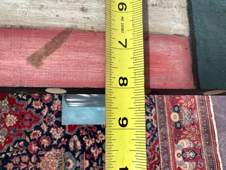 Just Added - Hand Painted Let Freedom Ring Chair 14W X 49H & Matching Side Table 12W X 8D X 24H [Photo 16]