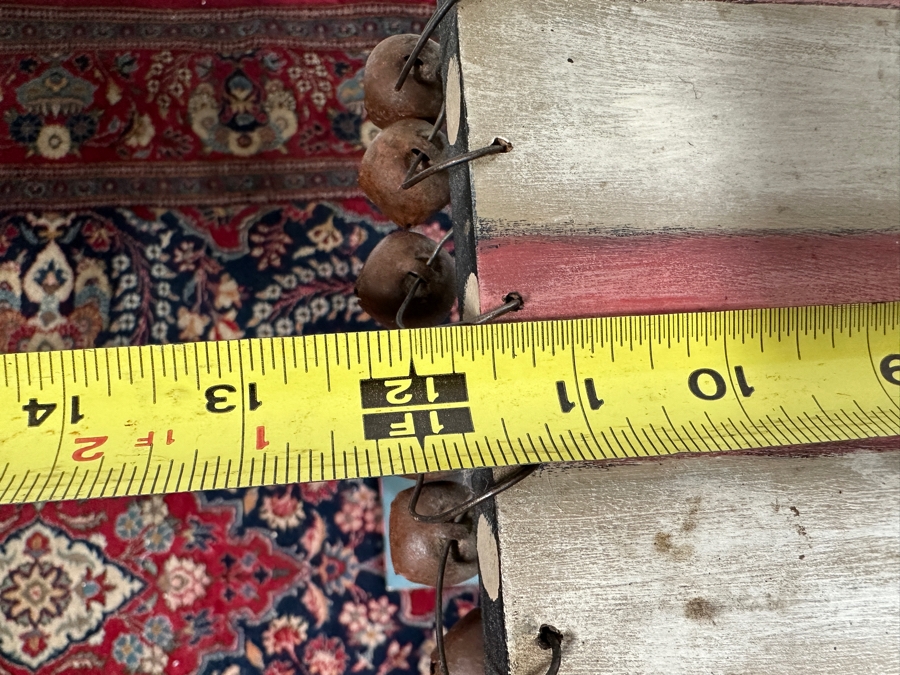 Just Added - Hand Painted Let Freedom Ring Chair 14W X 49H & Matching Side Table 12W X 8D X 24H [Photo 15]