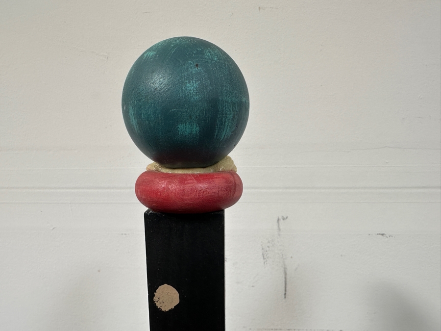 Just Added - Hand Painted Let Freedom Ring Chair 14W X 49H & Matching Side Table 12W X 8D X 24H [Photo 10]