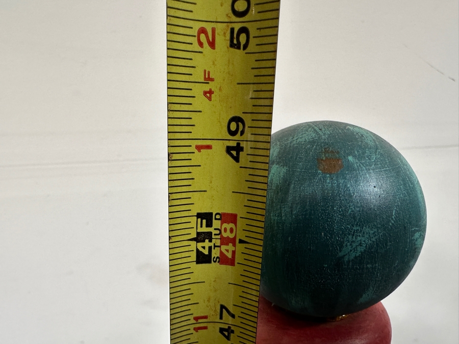 Just Added - Hand Painted Let Freedom Ring Chair 14W X 49H & Matching Side Table 12W X 8D X 24H [Photo 14]