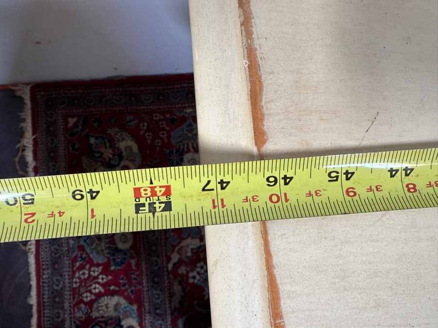 Just Added - White Wooden Cedar Chest 47W X 18D X 22H [Photo 6]