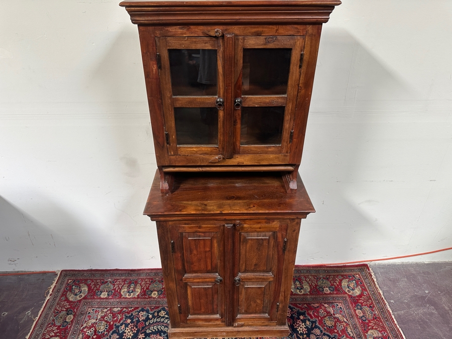 Just Added - Two-Piece Hardwood Bar Cabinet 28W X 14D X 66H [Photo 2]