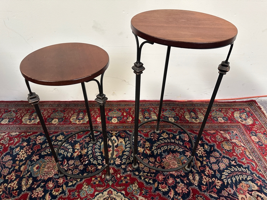 Just Added - Pair Of Plant Stands 28H & 24H [Photo 3]