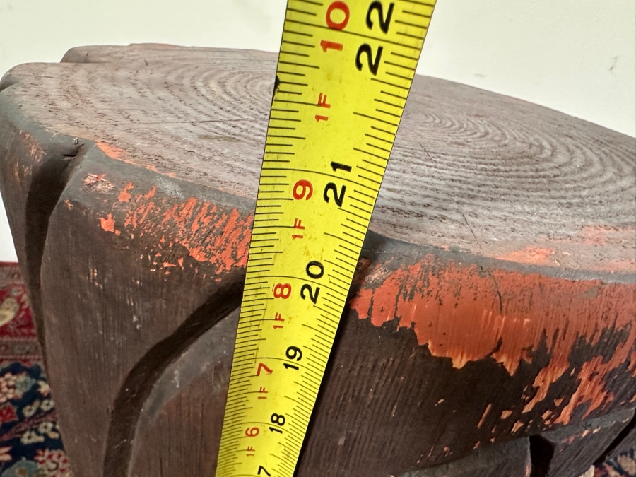 Just Added - Resin Tiki Side Table 15W X 20.5H [Photo 6]