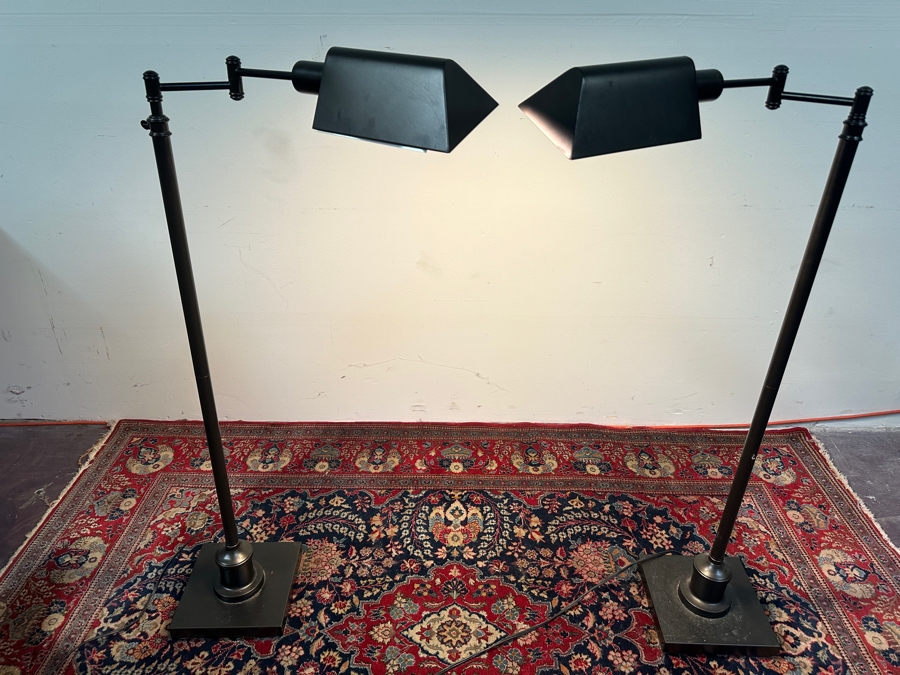 Just Added - Pair Of Adjustable Articulating Floor Lamps 44H [Photo 2]