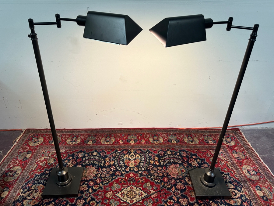 Just Added - Pair Of Adjustable Articulating Floor Lamps 44H [Photo 1]