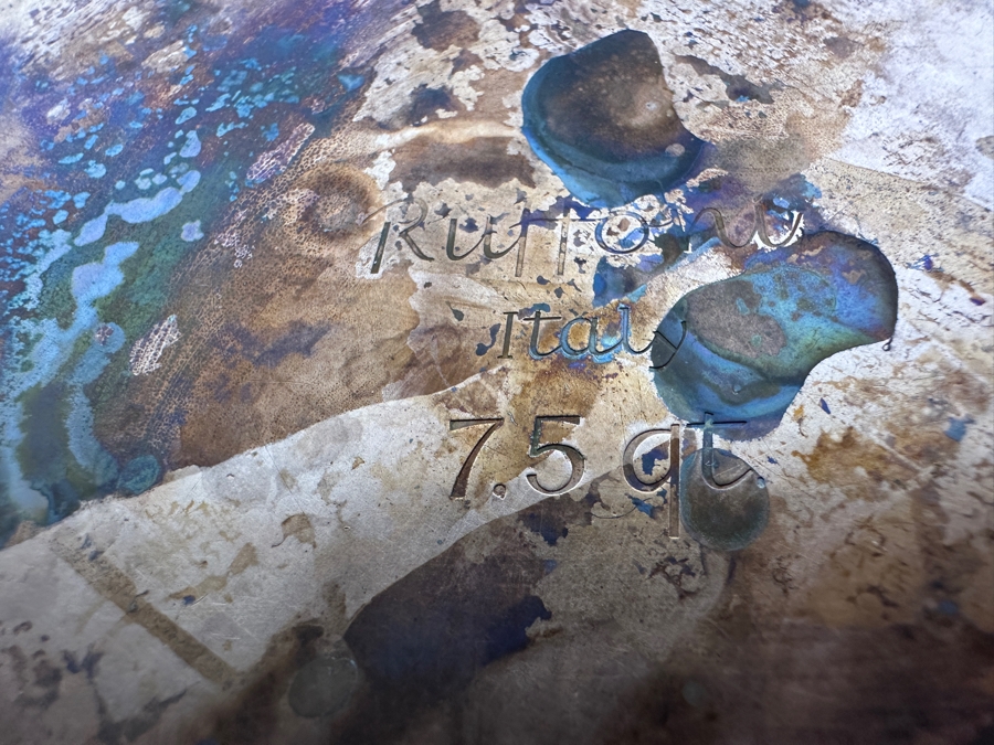 Just Added - Ruffoni Italian Copper Cookware - Pair Of Stockpots With Lids And Serving Frying Pan 13.5W Retails $1,500 [Photo 10]