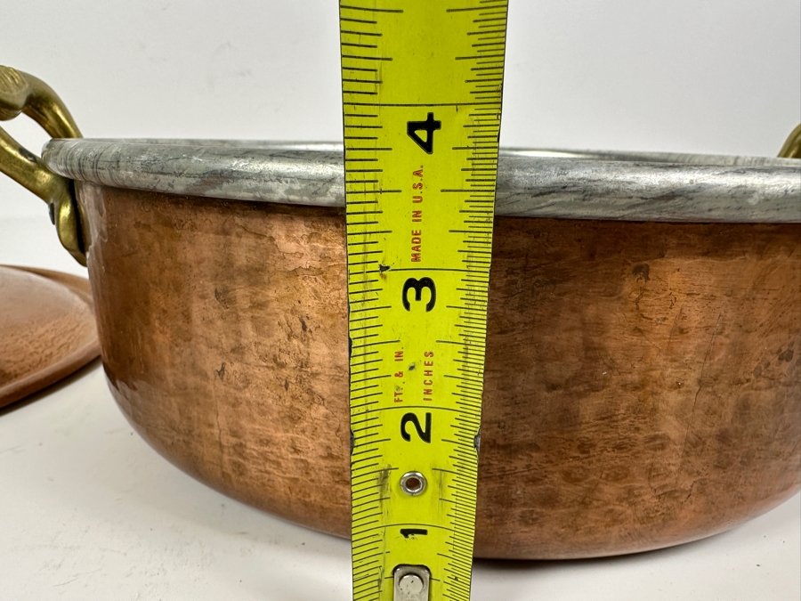 Just Added - Cu Artigiana Italian Copper Pot With Lid 11.5W X 3.5H Retails $500+ [Photo 10]