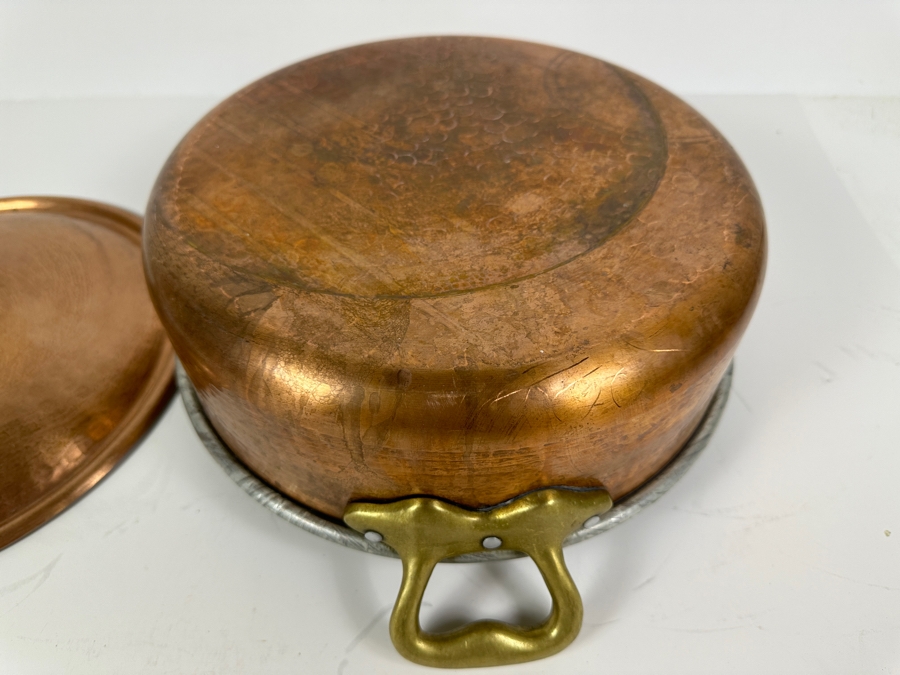 Just Added - Cu Artigiana Italian Copper Pot With Lid 11.5W X 3.5H Retails $500+ [Photo 7]