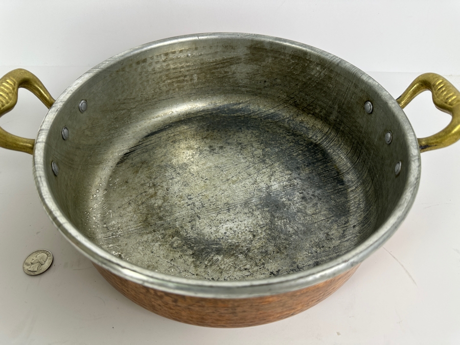 Just Added - Cu Artigiana Italian Copper Pot With Lid 11.5W X 3.5H Retails $500+ [Photo 6]