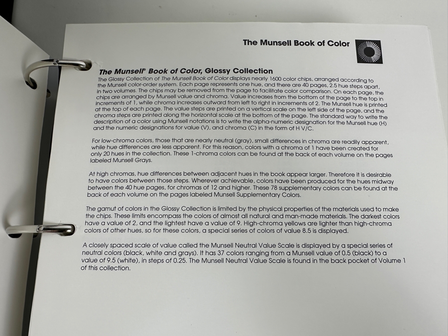 Just Added - The Munsell Book Of Color Glossy Collection Volumes 1 & 2 Retails $1,500+ [Photo 3]