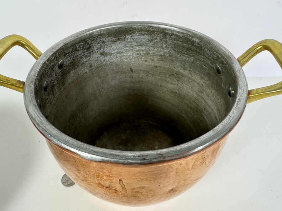 Just Added - Ruffoni Italian Copper Cookware Stockpot With Lid 8.5W X 6.75H [Photo 3]