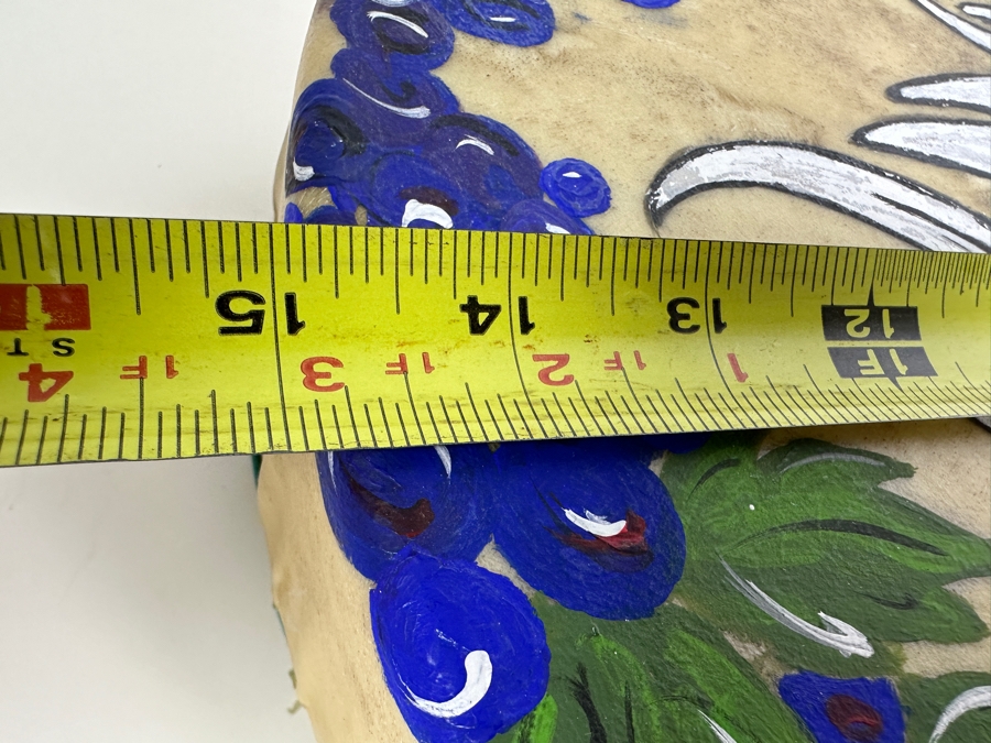 Just Added - Artist Signed Bald Eagle Rawhide Drum 15W X 3.5H [Photo 7]