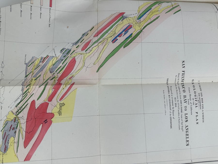 Just Added - Antique 1857 First Edition Book Reports Of Explorations And Surveys For A Railroad From The Mississippi River To The Pacific Ocean By The Secretary Of War From 1853-1856 Complete With Landscape & Botanical Plates And Maps Vol 7 [Photo 16]
