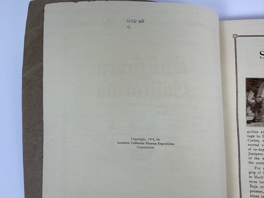Just Added - Antique 1914 Southern California Panama Expositions Commission Book [Photo 3]