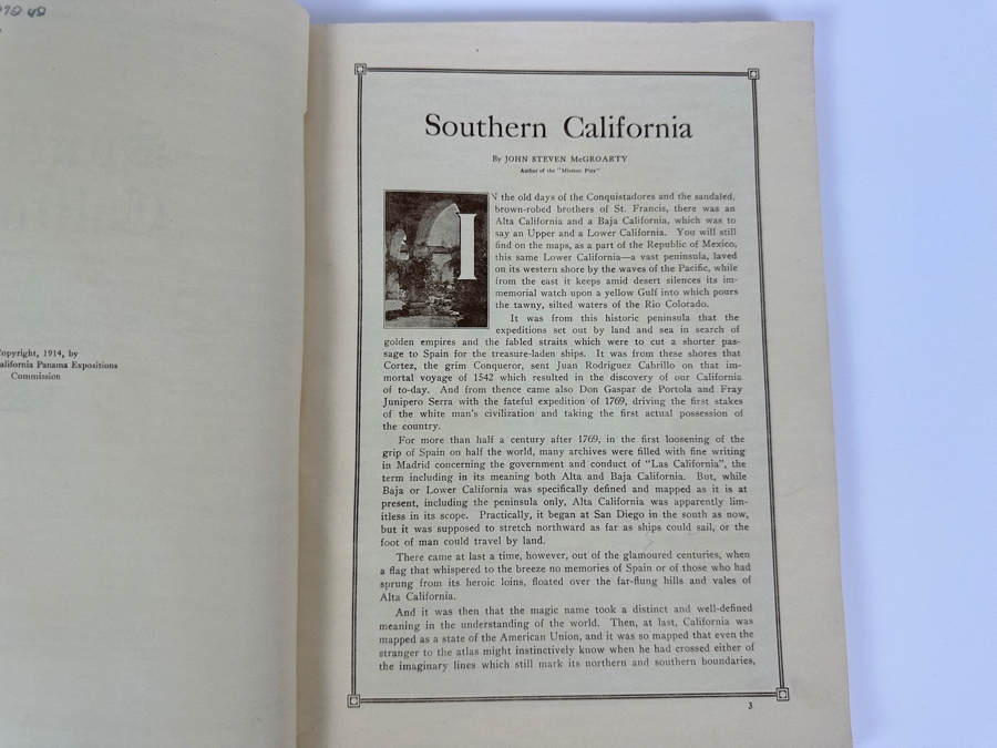 Just Added - Antique 1914 Southern California Panama Expositions Commission Book [Photo 4]