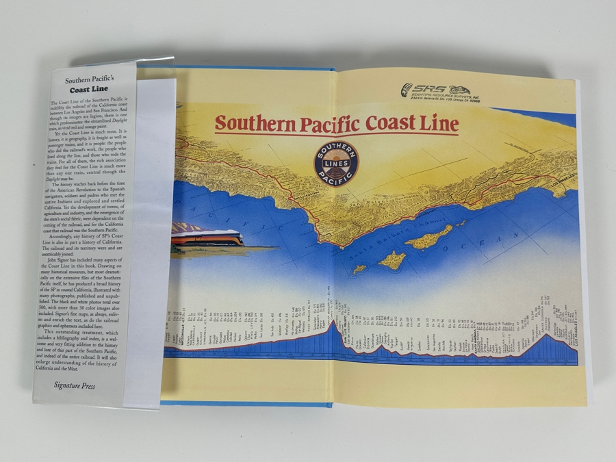 Just Added - First Edition Hardcover Book Southern Pacific's Coast Line By John R. Signor 1994 Estimate $50 [Photo 2]
