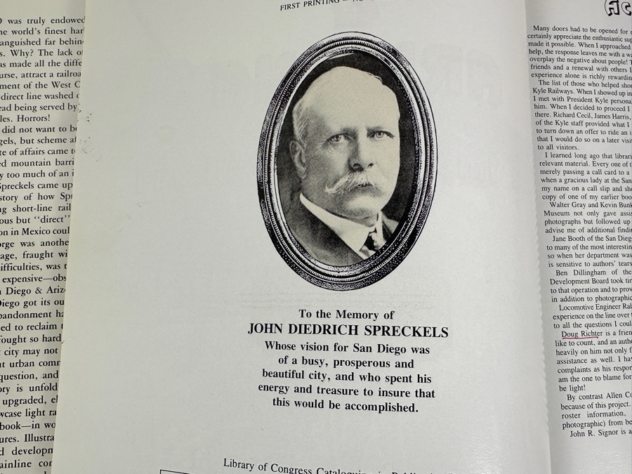 Just Added - First Printing Hardcover Book San Diego & Arizona The Impossible Railroad By Robert M. Hanft 1984 Estimate $125 [Photo 7]