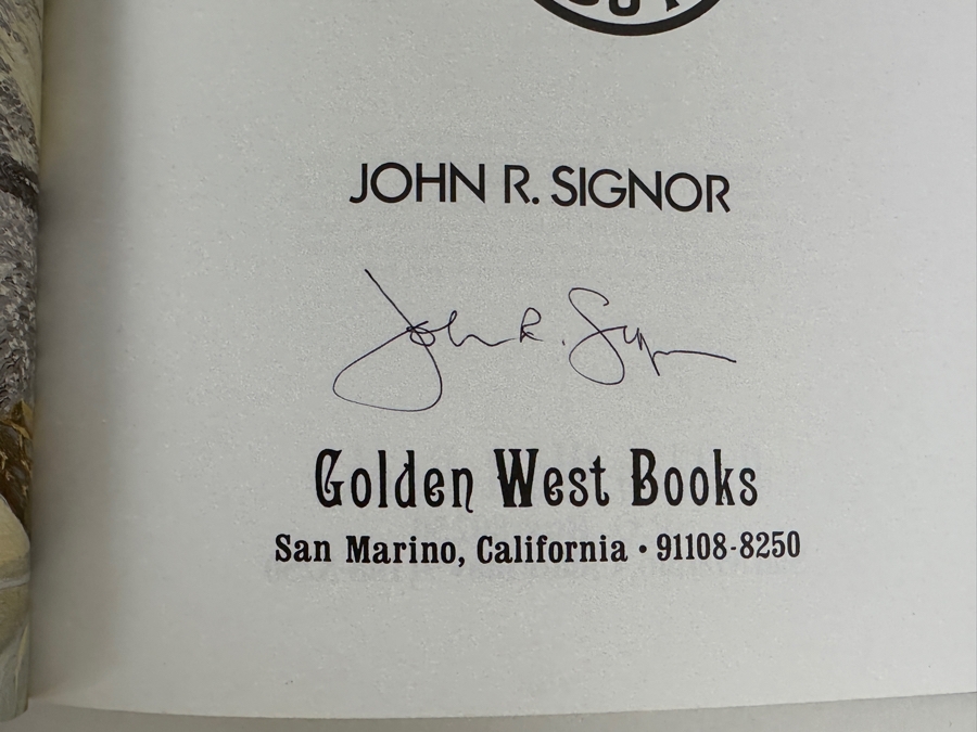 Just Added - Just Added - Signed First Edition Hardcover Book The Los Angeles And Salt Lake Railroad Company Union Pacific's Historic Salt Lake Route By John R. Signor 1988 Estimate $150 [Photo 4]