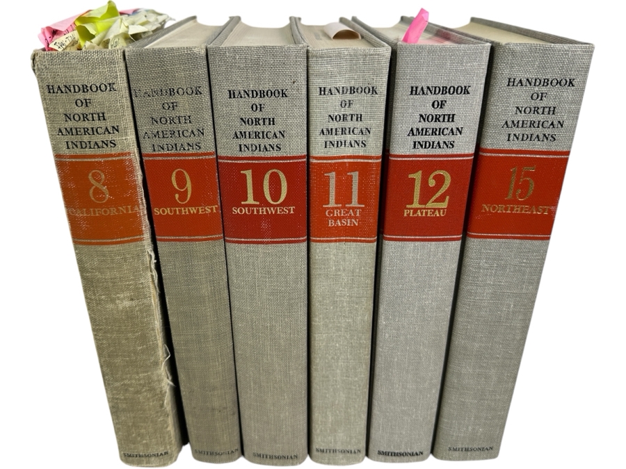 Just Added - Hardcover Smithsonian Institution Books 1978 Handbook Of North American Indians: Vol 8 California, Vol 9 & 10 Southwest, Vol 11 Great Basin, Vol 12 Plateau & Vol 15 Northeast [Photo 2]