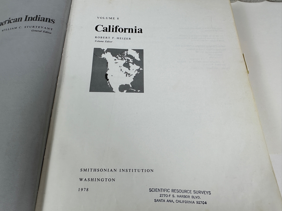 Just Added - Hardcover Smithsonian Institution Books 1978 Handbook Of North American Indians: Vol 8 California, Vol 9 & 10 Southwest, Vol 11 Great Basin, Vol 12 Plateau & Vol 15 Northeast [Photo 5]