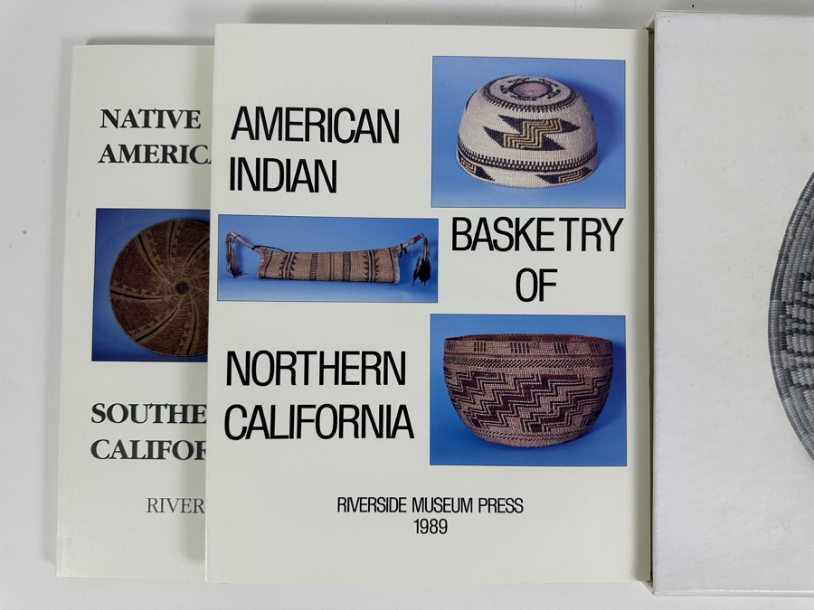 Just Added - Native American Indian Baskets Of Southern California, Central California & Northern California 3 Book Set With Slipcover By The Riverside Museum Press 1986, 1989 & 1993 [Photo 2]