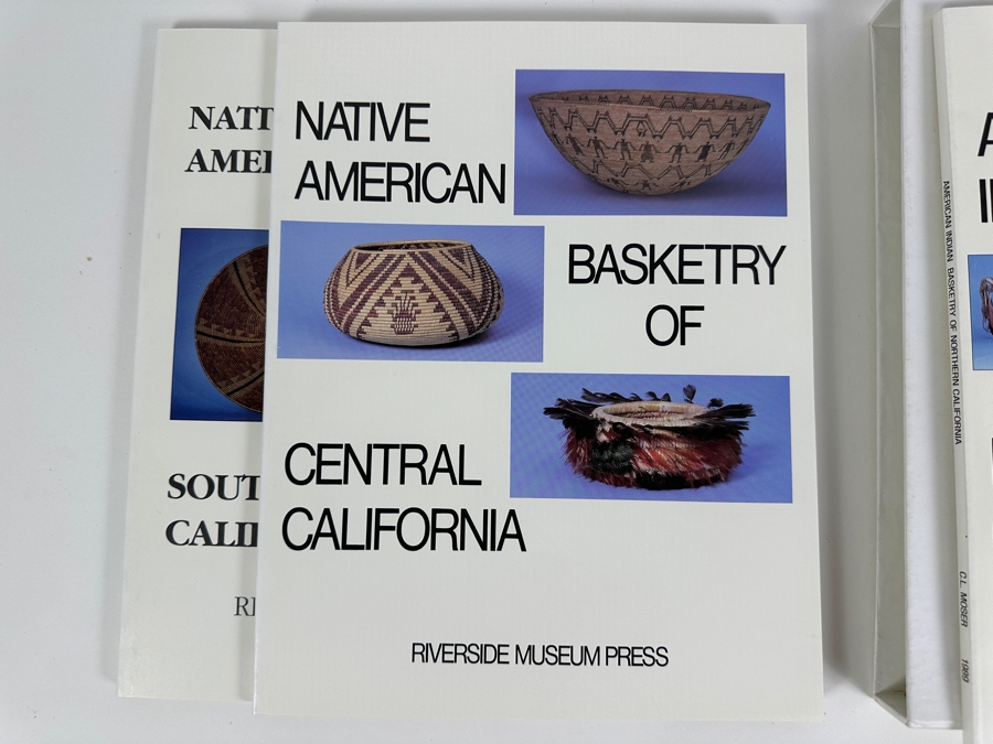 Just Added - Native American Indian Baskets Of Southern California, Central California & Northern California 3 Book Set With Slipcover By The Riverside Museum Press 1986, 1989 & 1993 [Photo 7]