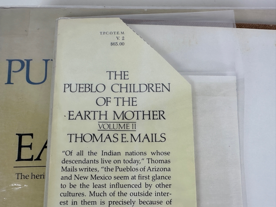 Just Added - Hardcover First Edition Books The Pueblo Children Of The Earth Mother Volumes I & II By Thomas E. Mails 1983 Estimate $200 [Photo 13]