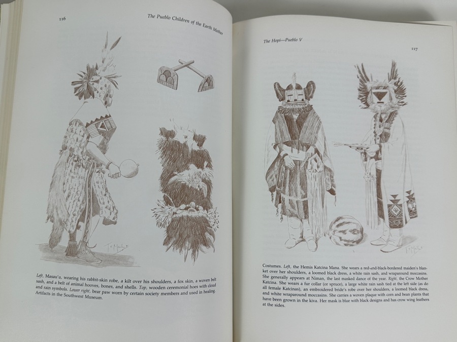 Just Added - Hardcover First Edition Books The Pueblo Children Of The Earth Mother Volumes I & II By Thomas E. Mails 1983 Estimate $200 [Photo 16]