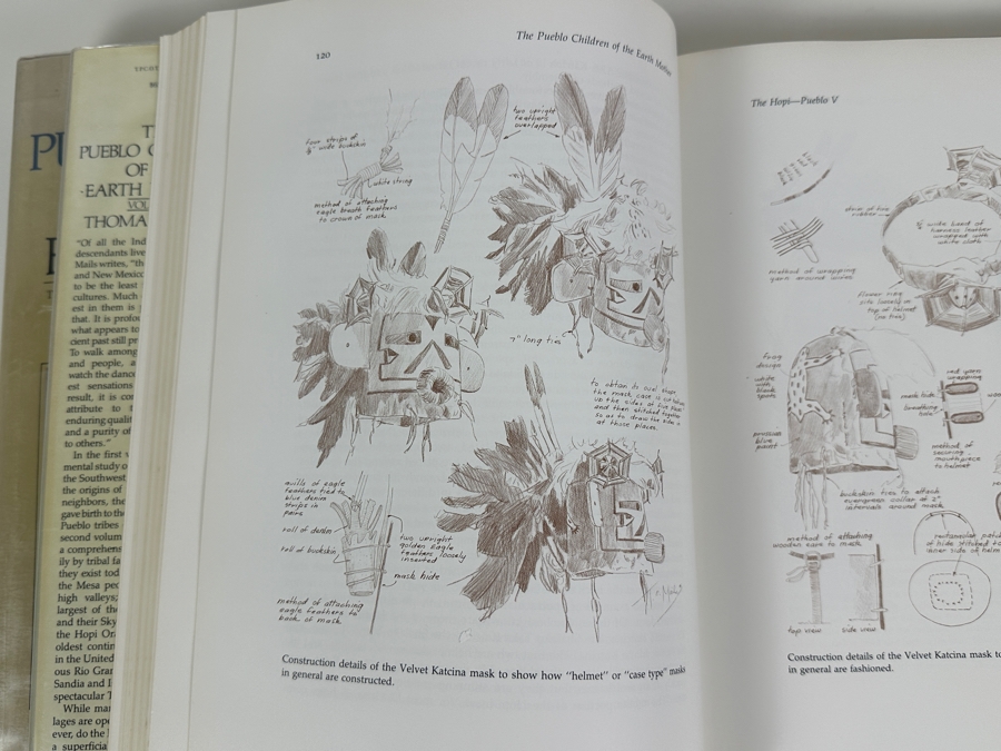 Just Added - Hardcover First Edition Books The Pueblo Children Of The Earth Mother Volumes I & II By Thomas E. Mails 1983 Estimate $200 [Photo 17]