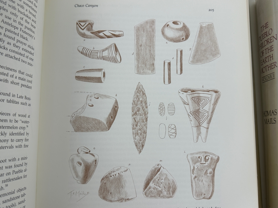 Just Added - Hardcover First Edition Books The Pueblo Children Of The Earth Mother Volumes I & II By Thomas E. Mails 1983 Estimate $200 [Photo 11]