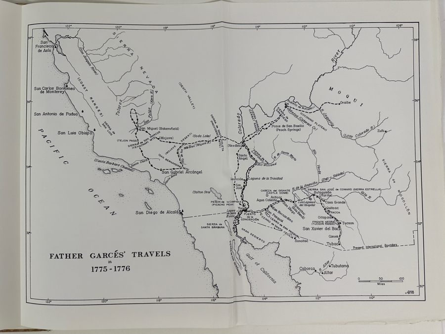 Just Added - Hardcover Limited Edition Book A Record Of Travels In Arizona And California 1775-1776 By Father Francisco Garces New Translation By John Galvin [Photo 10]