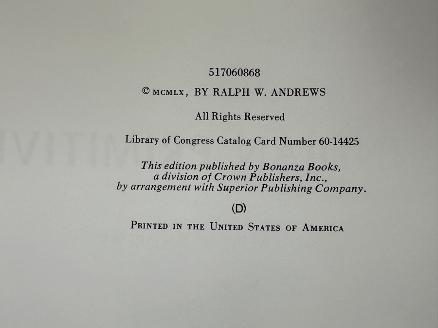 Just Added - Hardcover Book Indian Primitive: Northwest Coast Indians Of The Former Days By Ralph W. Andrews 1960 [Photo 3]
