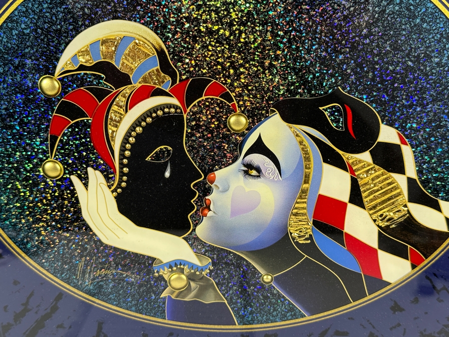 Just Added - Martiros Manoukian Mixed Media Painting Mounted On Board Hand-Signed In Pigment Lower Left By Artist Reflective Love Series 2015 18.5' X 15' Appraised $7,800 [Photo 6]